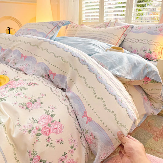 Pastel Rose Coquette Bedding Set