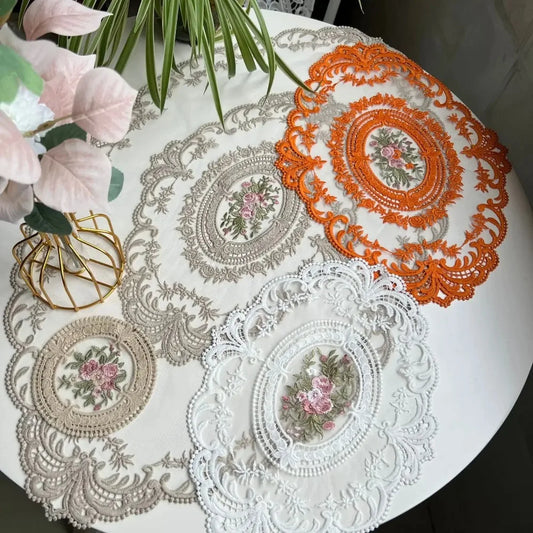 Oval Embroidered Placemat