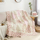 Vintage Floral Plaid Quilt