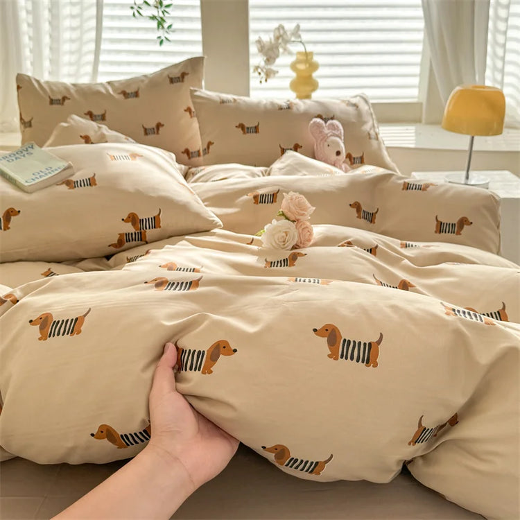 Puppy Latte Dream Bedding Set