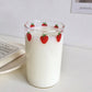 Nana Strawberry Glass Cup With Straw