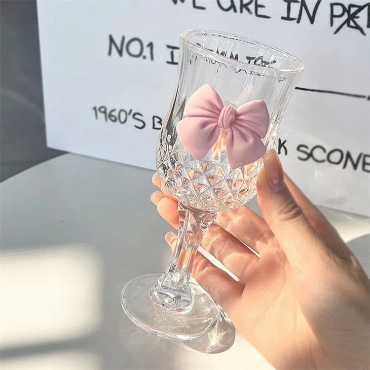 Coquette Bow Glass Cup