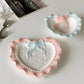 Coquette Ceramic Heart Plates