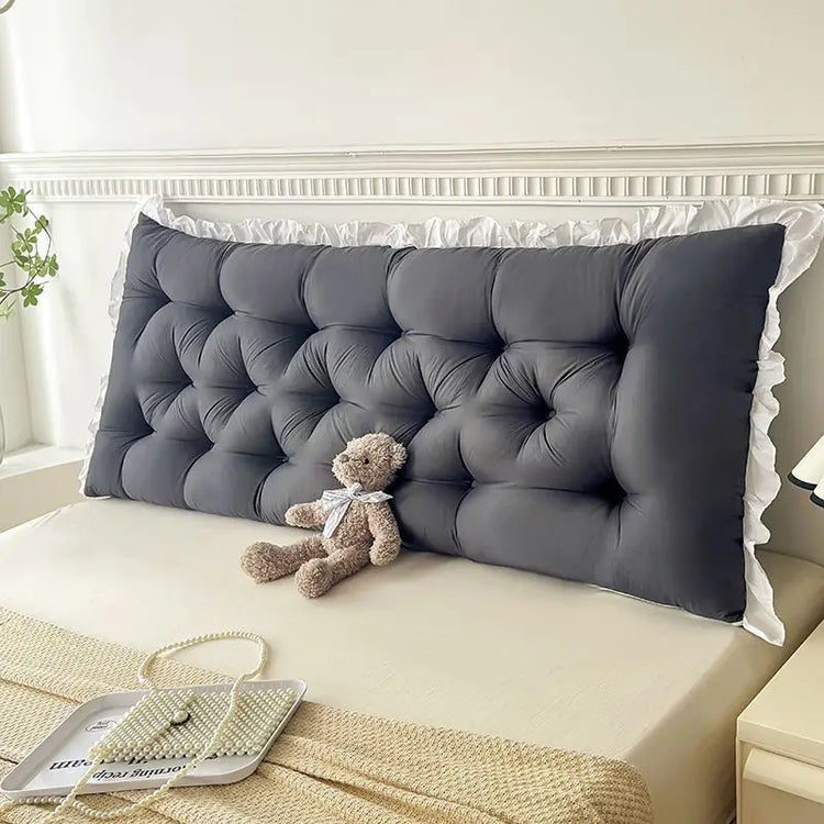 Ruffled Backrest Support Pillow