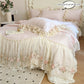 Floral Lace Ruffle Bedding Set