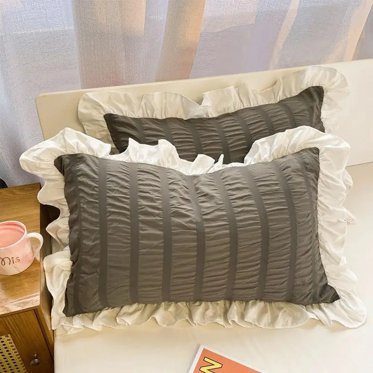 Coquette Ruffle-Laced Pillowcase