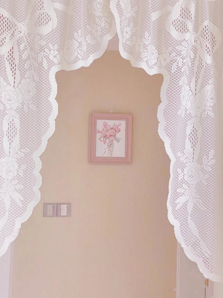 Vintage Floral Lace Curtains