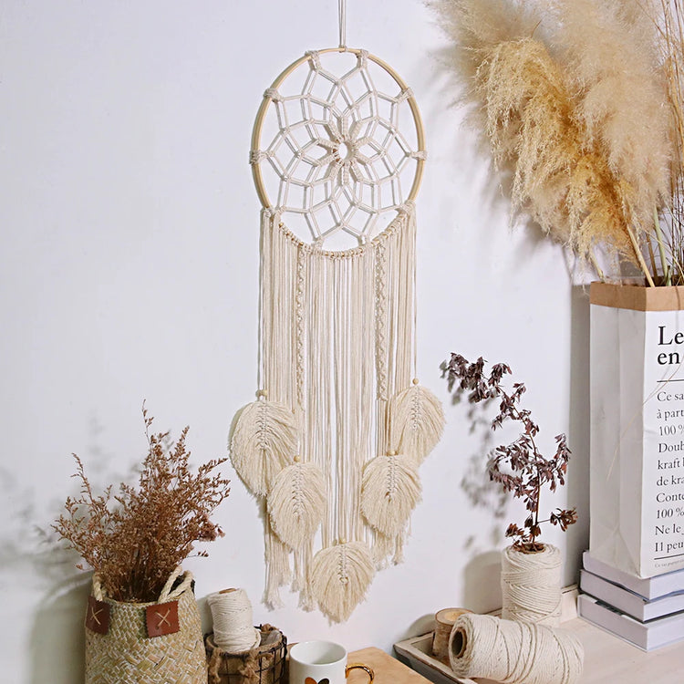 Macrame Leaf Dream Catcher