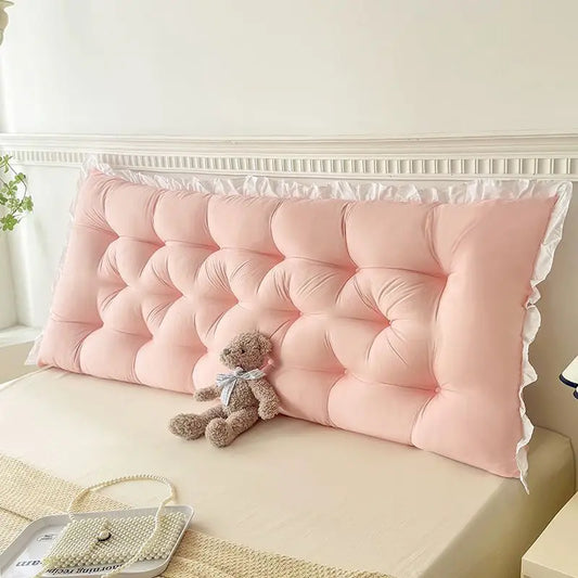 Ruffled Backrest Support Pillow