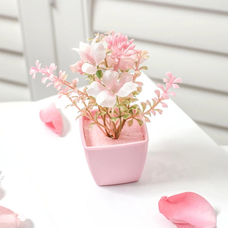 Mini Pink Artificial Plants