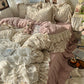 Vintage Princess Floral Ruffle Bedding Set