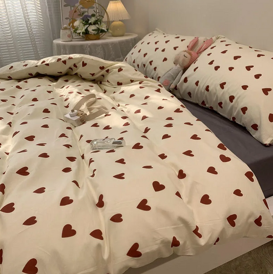 Sweetheart Coquette Heart Bedding Set