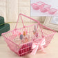 Pink Mini Bow Storage Basket