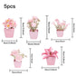 Mini Pink Artificial Plants