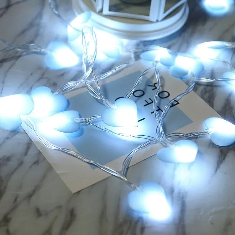 Ethereal Heart String Fairy Lights