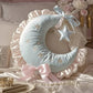 Dreamy Crescent Moon Ruffle Pillow