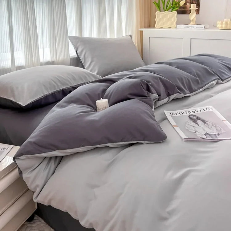 Minimalist Solid Color Bedding Set
