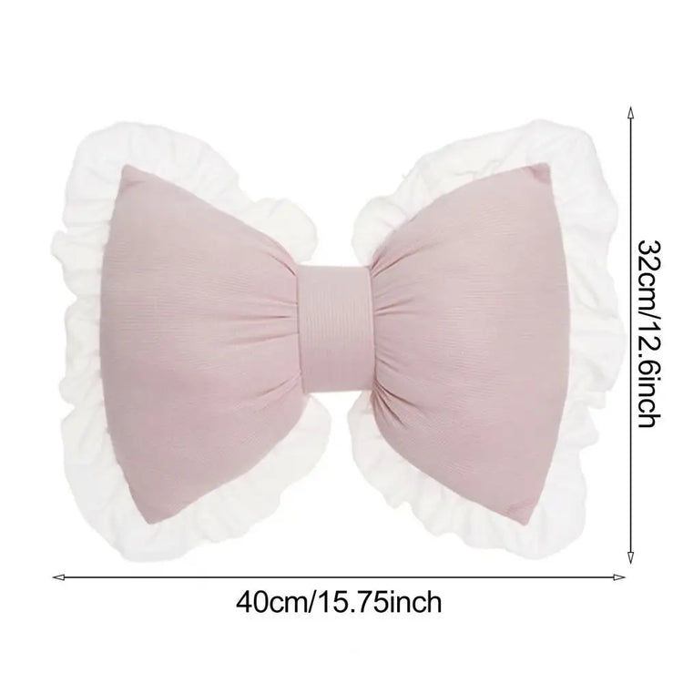 Ruffled Princess Bow Pillow