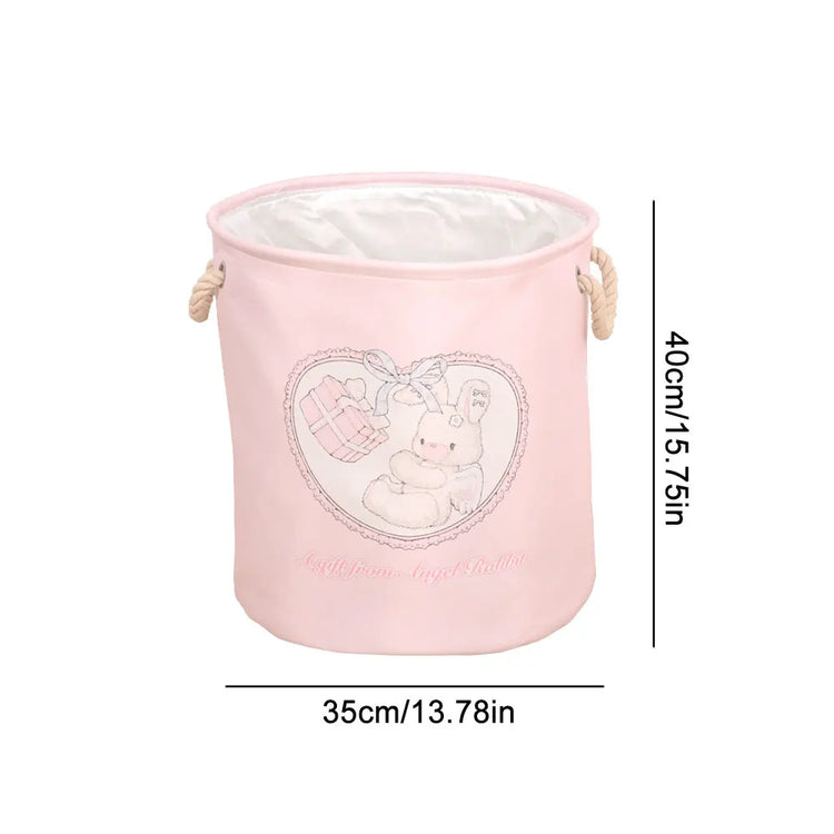 Kawaii Pink Laundry Basket