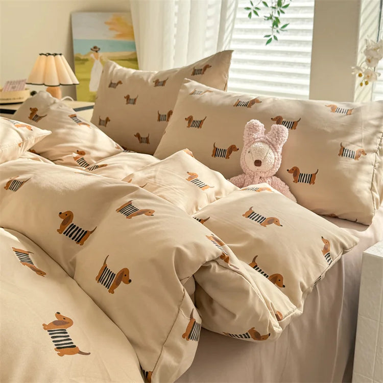 Puppy Latte Dream Bedding Set