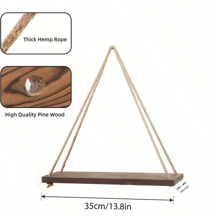 Wooden Hanging Shelves